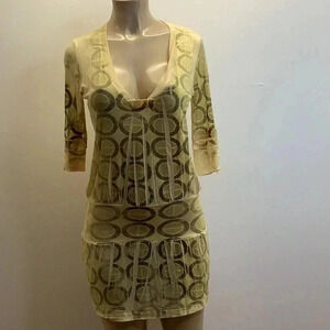 Sublimation Size Small Rare Print Long Shirt/Mini Dress.